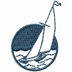 Boats Embroidery Design 1 Boats Embroidery Design 1